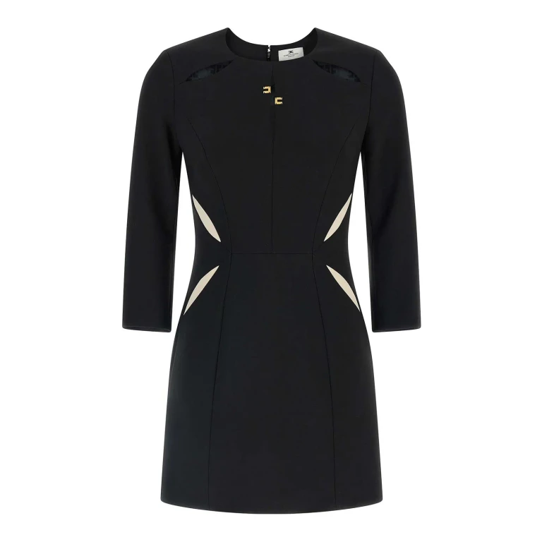 Elisabetta Franchi Robe Au Genou - Blanc