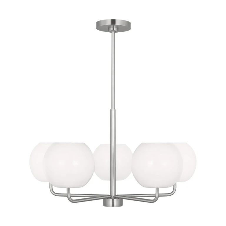 Brushed Steel Chandelier from the Rory Collection