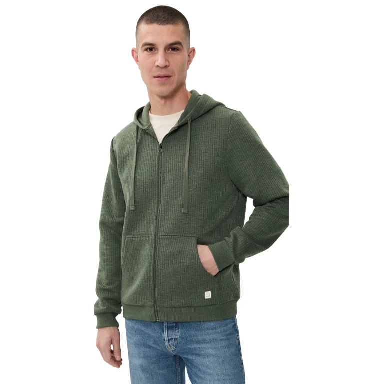 Marine Layer Corbet Quilted Zip Hoodie Olive XXL