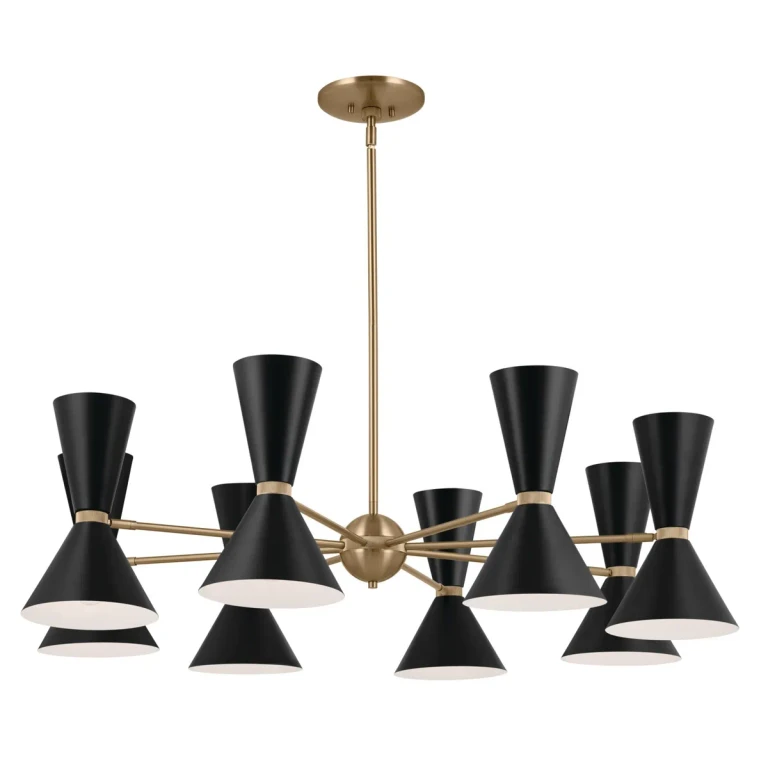 Champagne Bronze 16 Light Chandelier from the Phix Collection