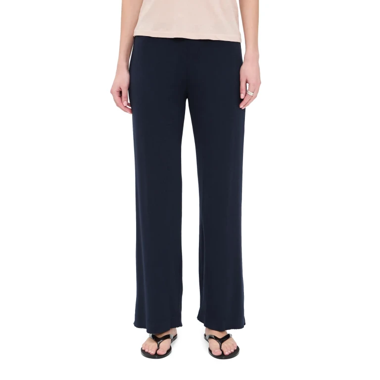DONNI. The Baby Rib Scallop Pants Powder XS