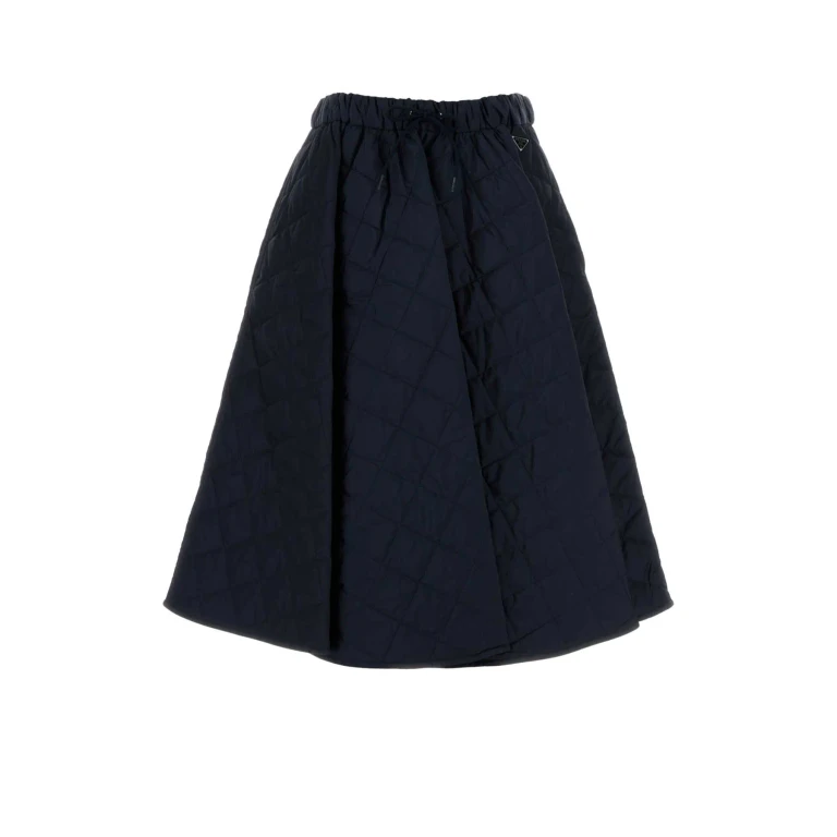 Prada Quilted Midi Skirt