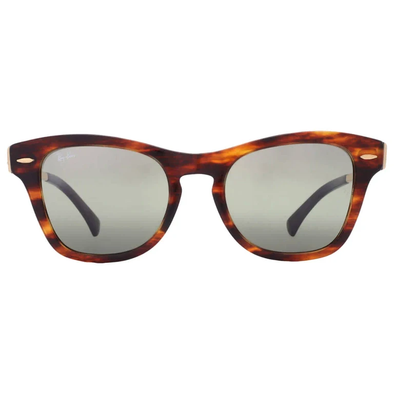 Ray Ban Green Mirror Square Unisex Sunglasses RB0707S M954/G4 53