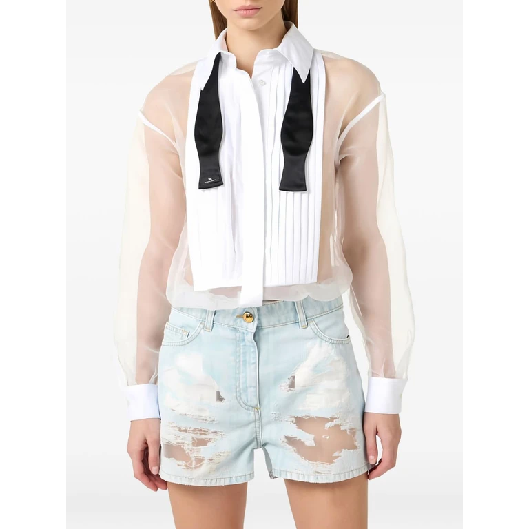 Elisabetta Franchi Dresses White Cotton - Women