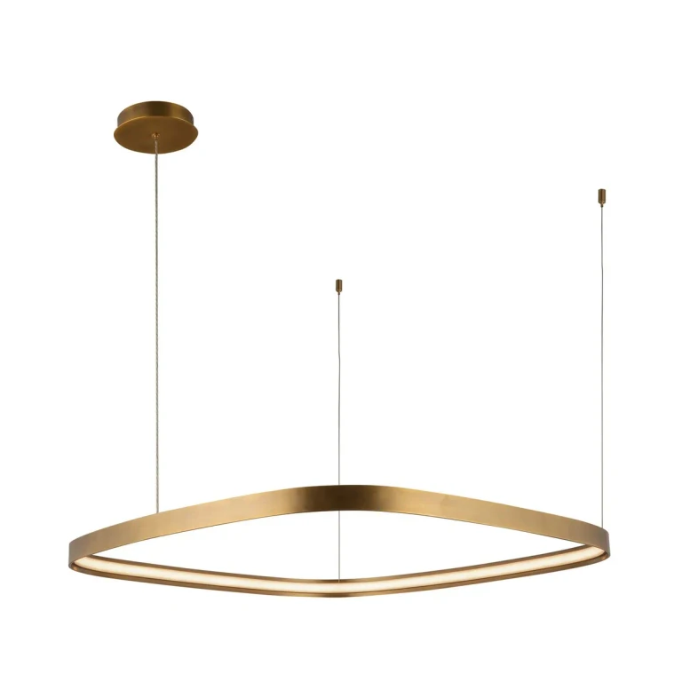 Vintage Brass LED Pendant from the Yukon Collection