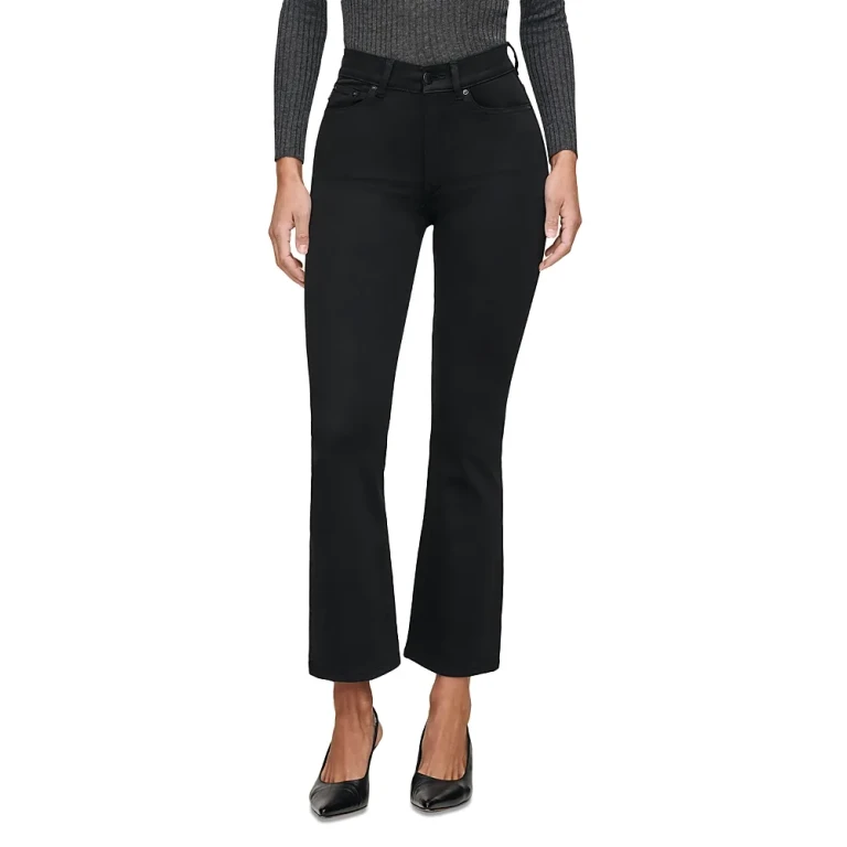 DL1961 Bridget Boot High Rise Instasculpt Crop Jeans in Hail