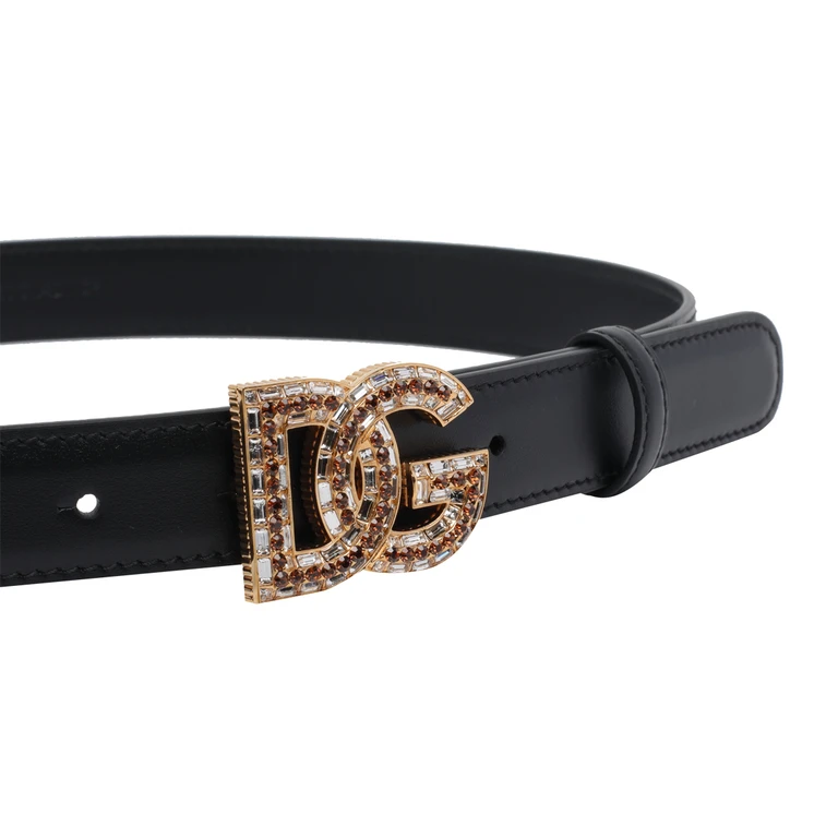 Dolce & Gabbana Belts Black Calf Leather - Women