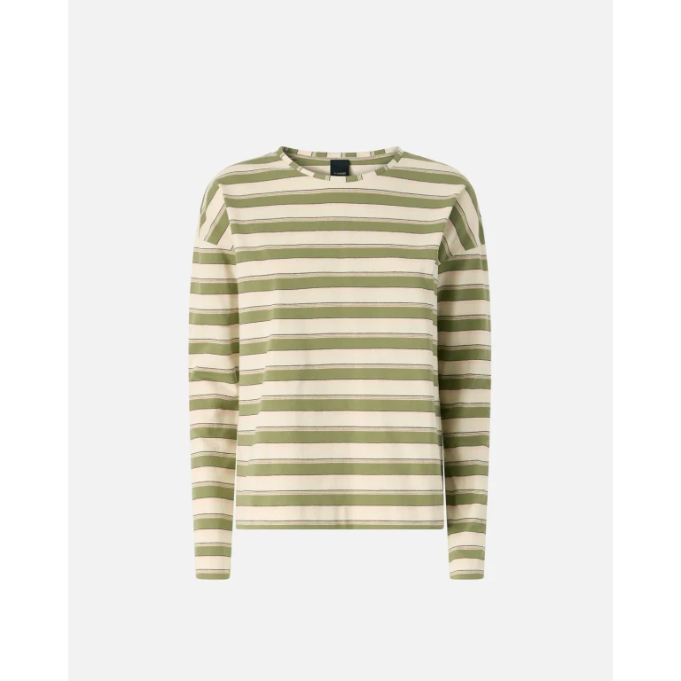 Pinko Pull en jersey rayé à col structuré
