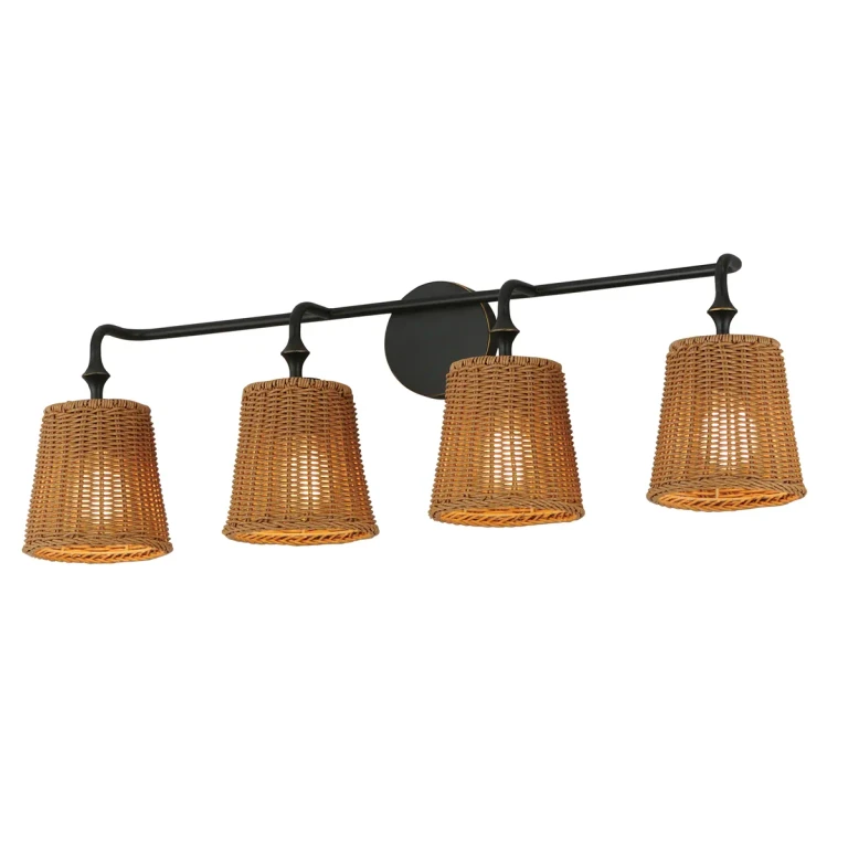 Dark Bronze Bathroom Vanity Light from the Baja Collection