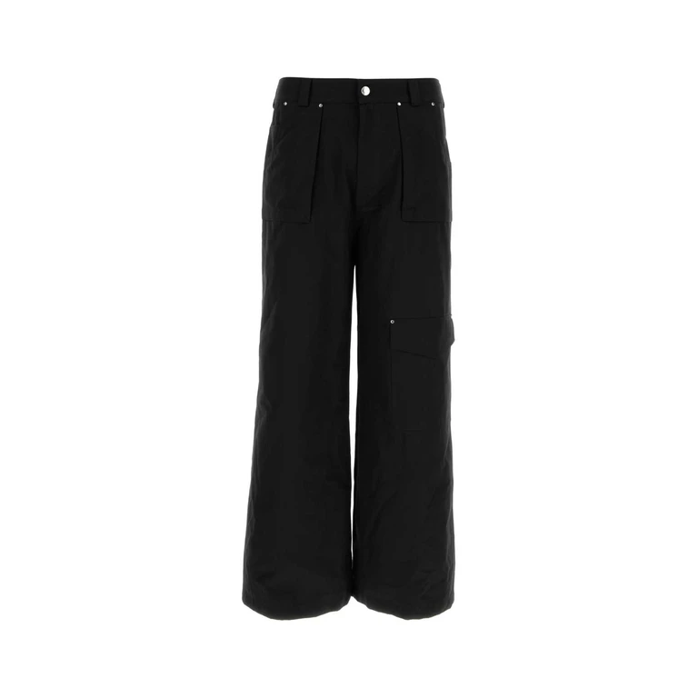 Alexander McQueen Black Cotton Cargo Pant Workwear Trs Pantaloni - Men