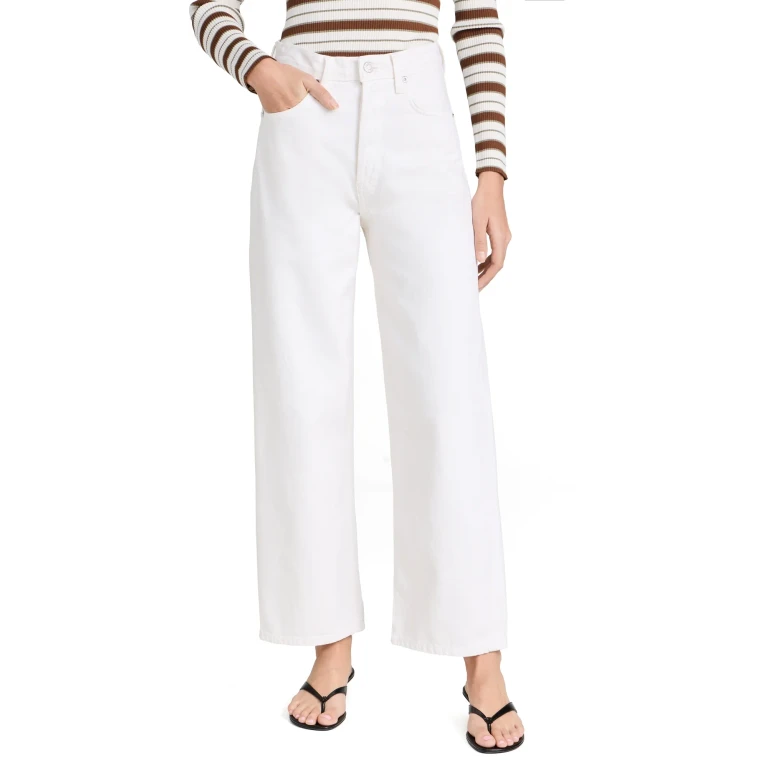 Jean AGOLDE Ren taille haute jambe large - Fortune Cookie