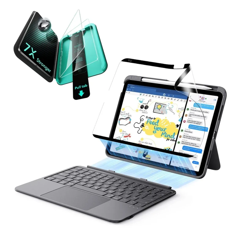 iPad Air 11 (M4) 2026 Flex Keyboard Case (Detachable) Protection Bundle- UK Layout-Dark Gray - UK Layout-Dark Gray