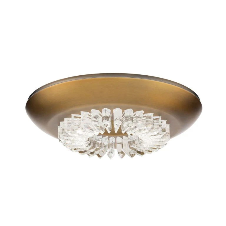 Aged Brass LED Flush Mount from the Bellaire Collection
