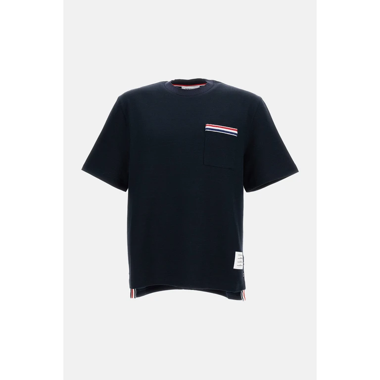 Thom Browne T-shirts and Polos Blue Co Li Pa Ea - Men