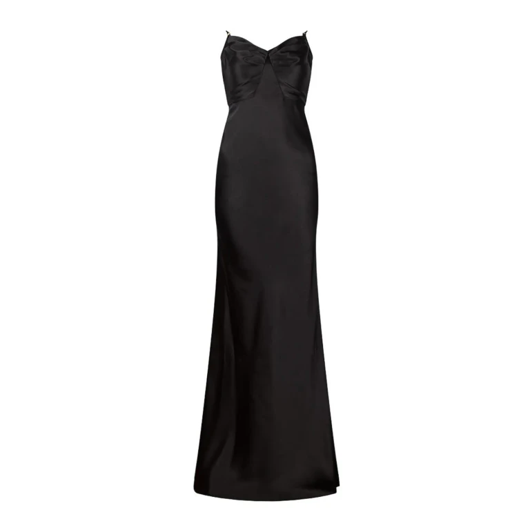 Elisabetta Franchi Maxi Robe - Noir