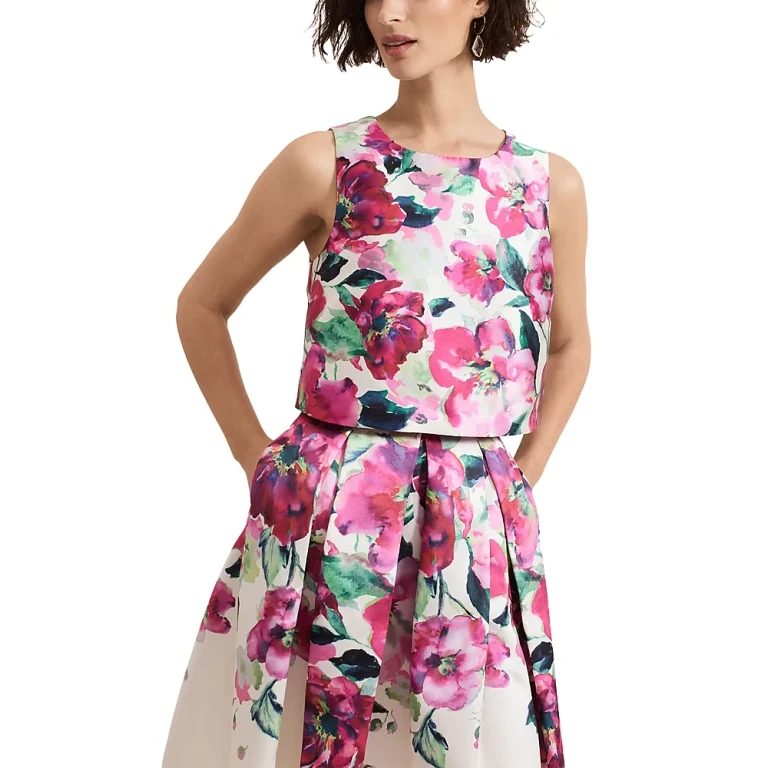 Phase Eight Celeste Print Top