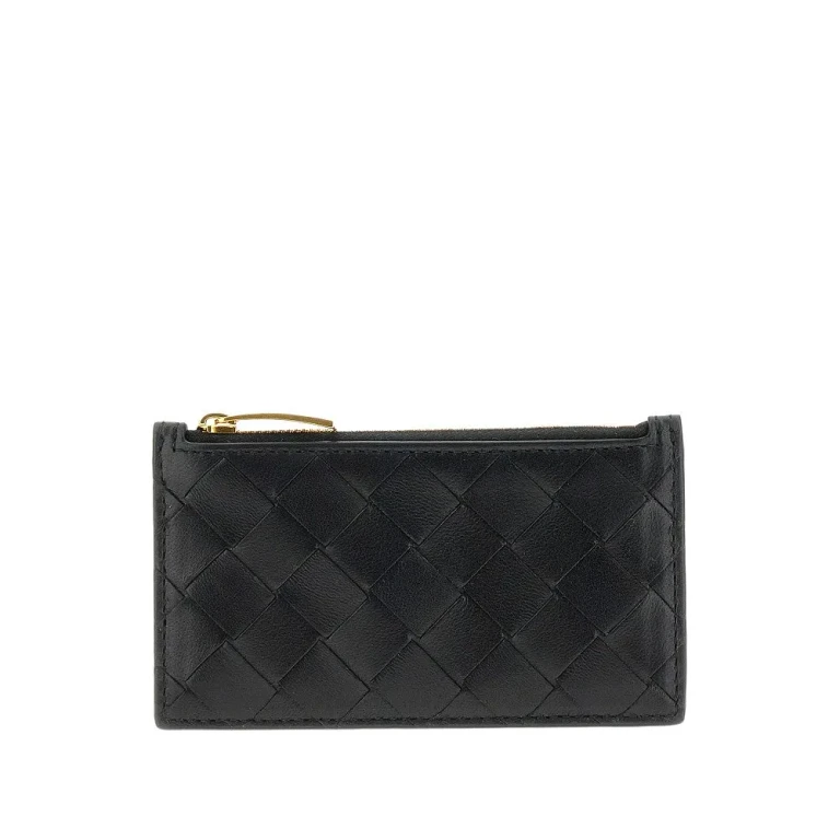 BOTTEGA VENETA Intrecciato nappa leather cardholder pouch Woman One Size