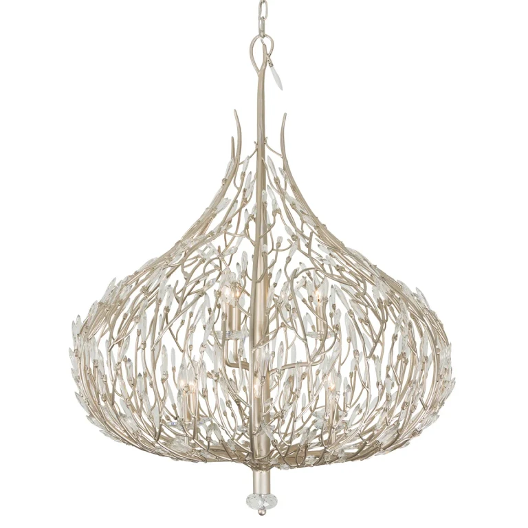 Gold Dust Nine Light Pendant from the Bask Collection