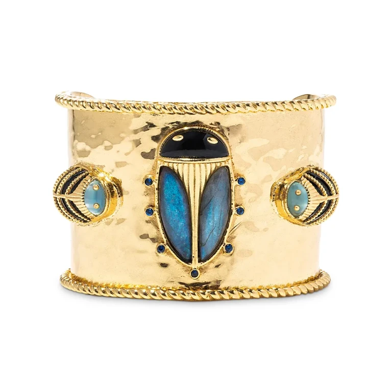Capucine de Wulf Scarab Cuff Bracelet