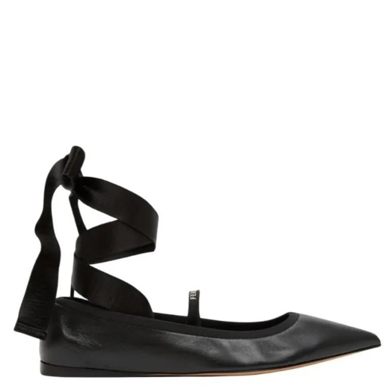 Ferragamo Ankle Ribbon Ballet Flats