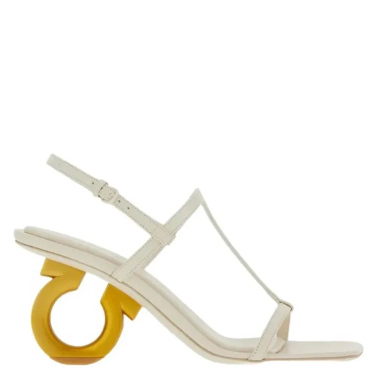 Ferragamo Ladies Gancini Ankle Strap Sandals