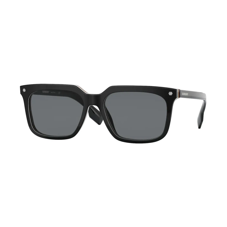 Burberry Carnaby Dark Gray Square Mens Sunglasses BE4337 379887 56