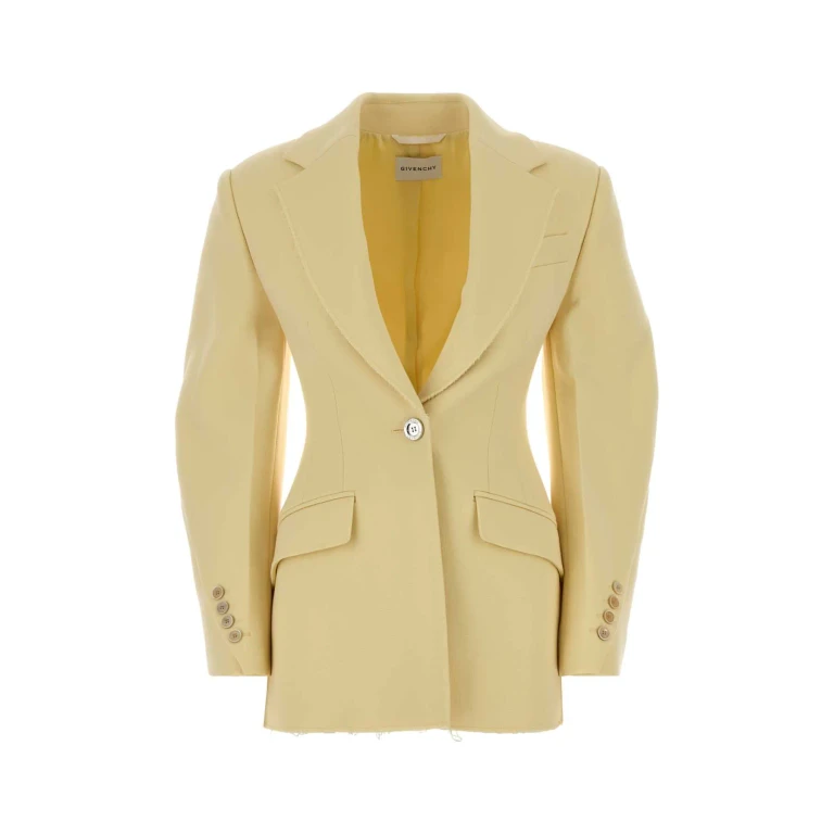 Givenchy Pastel Yellow Crepe Blazer
