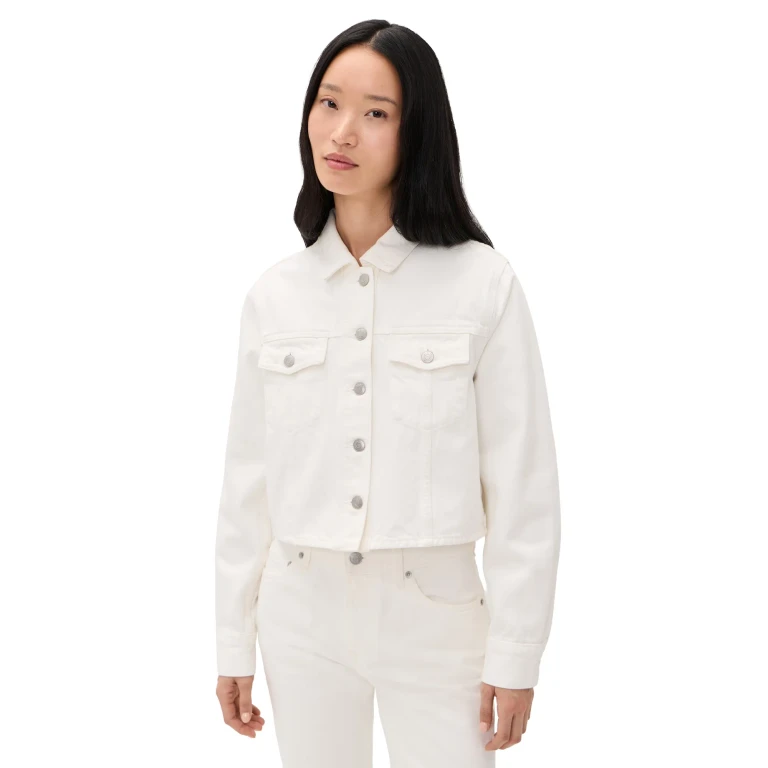 A. L.C. The 713 Denim Jacket White S