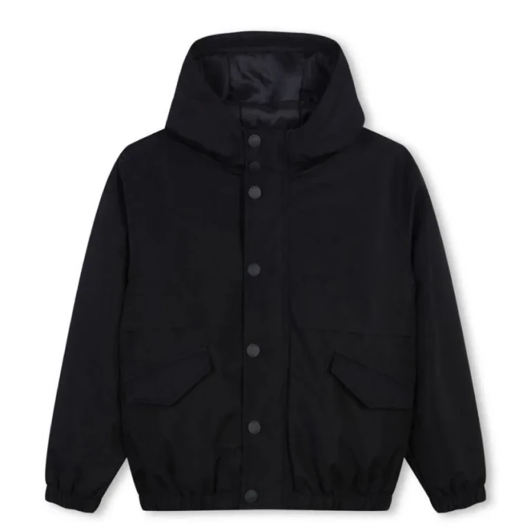 Hugo Boss Boys Hooded Logo Print Jacket