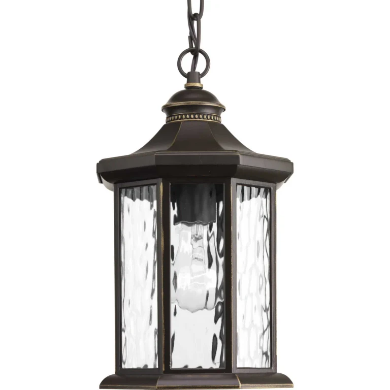 Antique Bronze One Light Hanging Lantern from the Edition Collection