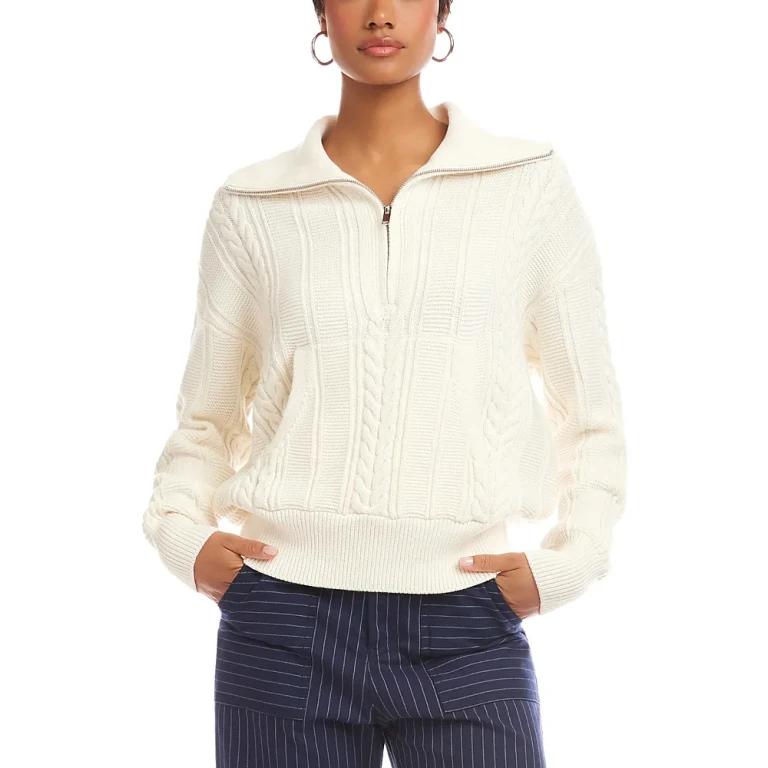Fifteen Twenty Karin Half Zip Sweater