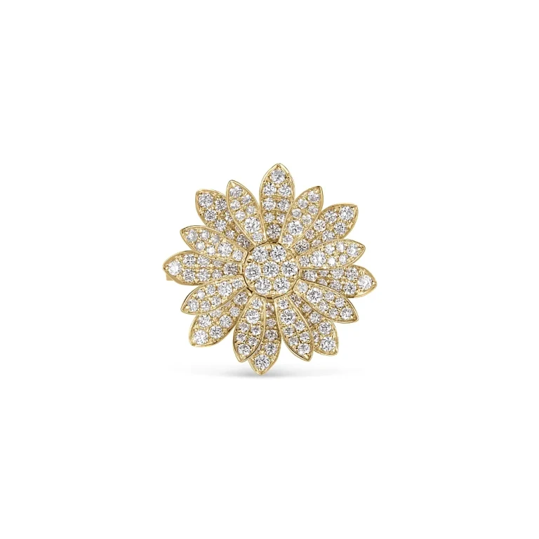 Roberto Coin 18K Yellow Gold Margherita Diamond Flower Statement Ring