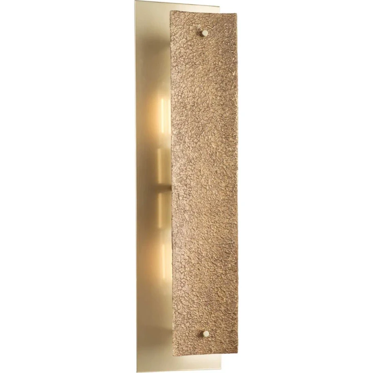 Soft Gold Two Light Wall Bracket from the Lusail Collection