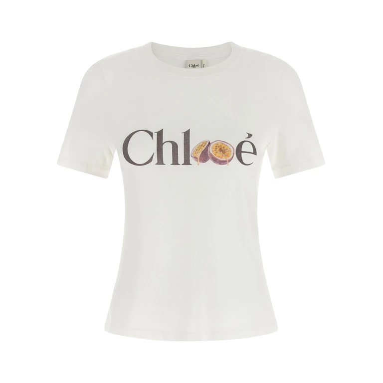Chloé White Cotton T-Shirt - Women