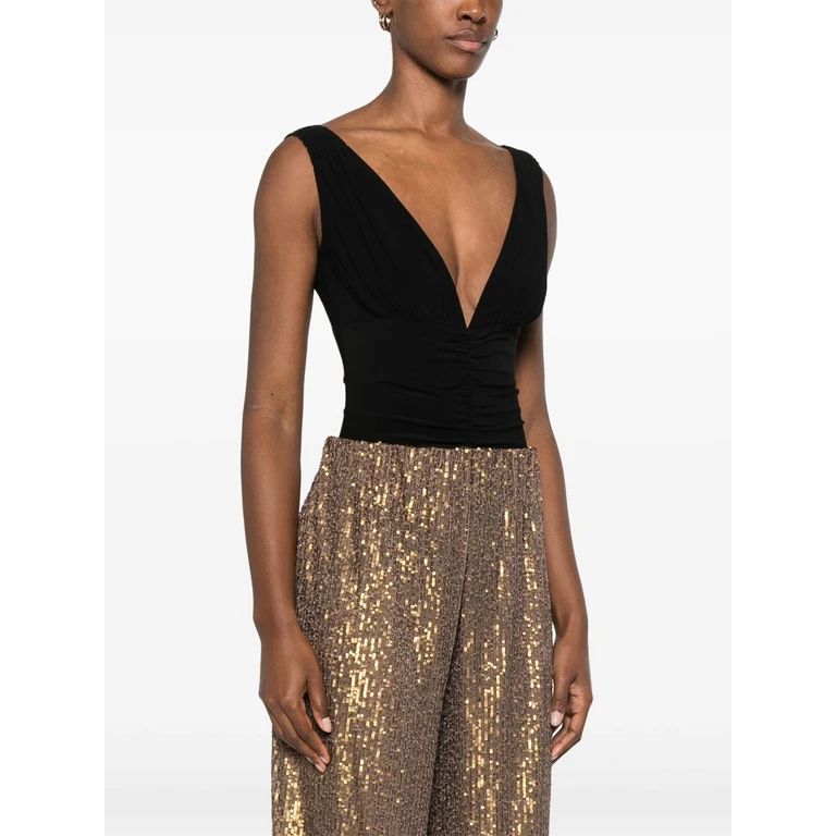 Norma Kamali Top Black Polester Elastane - Women