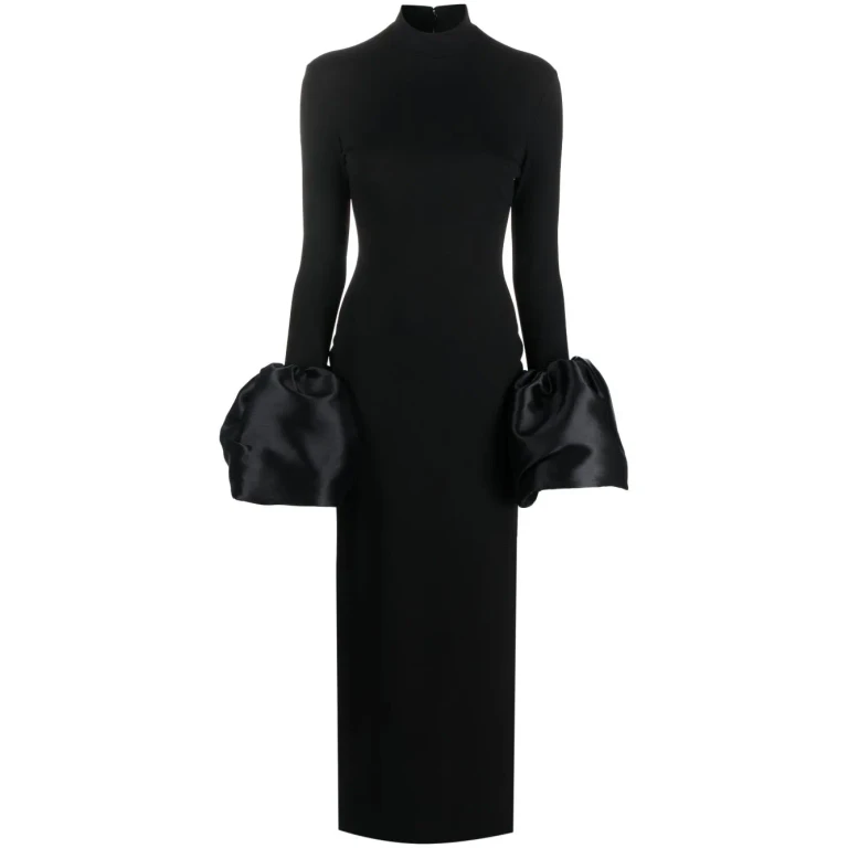 Solace London Viviana High-neck Maxi Dress