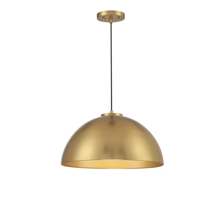 Trade Winds Hazel 1-Light Pendant in Natural Brass - TW7224NB