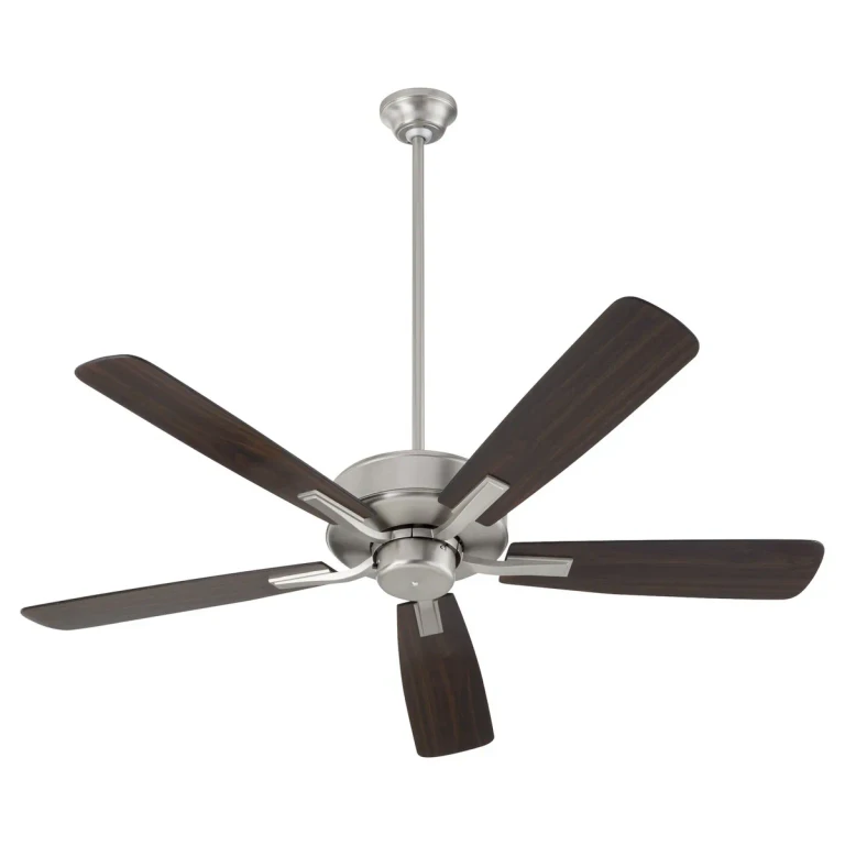 Satin Nickel 52"Ceiling Fan from the Ovation Collection