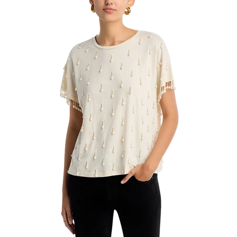 Kobi Halperin Carmel Beaded Knit Sweater