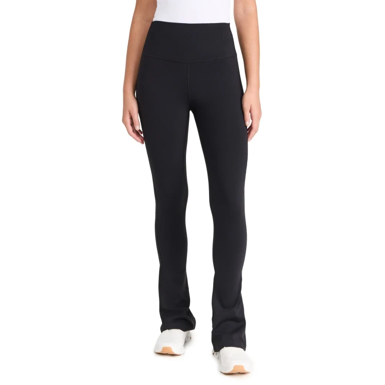 Splits59 Raquel High Waist Supplex Flared Legging, 30" Black S