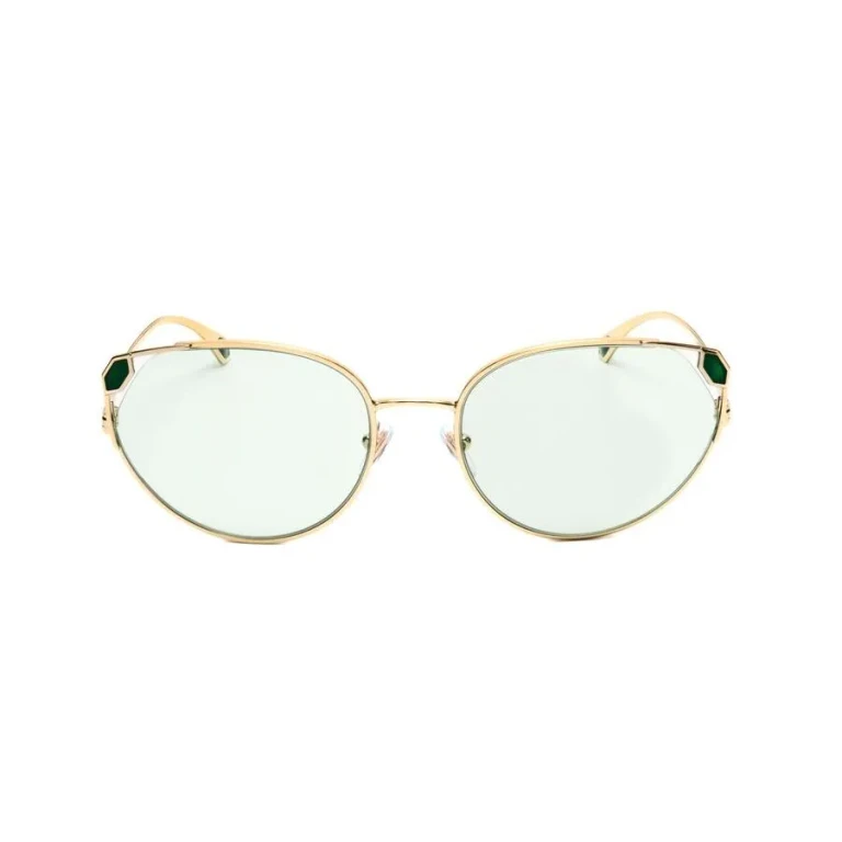 Ladies Silver Tone Round Sunglasses 0BV6177-278/M1