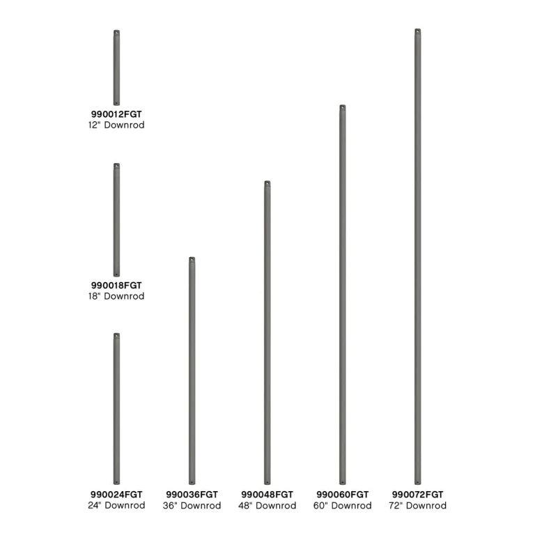 60" Downrod in Graphite