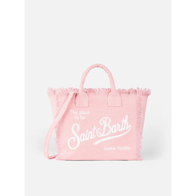 Mc2 Saint Barth Colette Pink Cotton Canvas Handbag Bag - Unisex