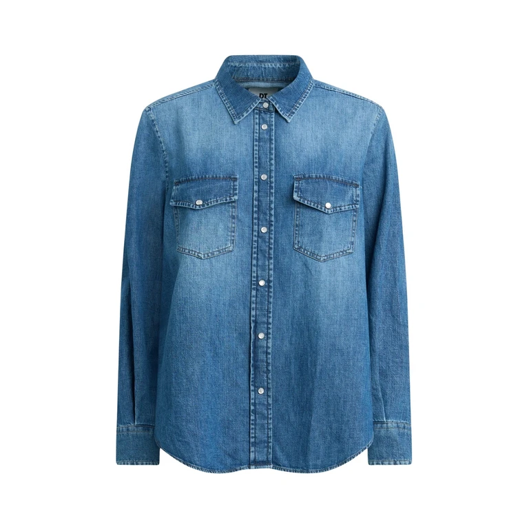 Pt Torino Western Shirt Blue - Women