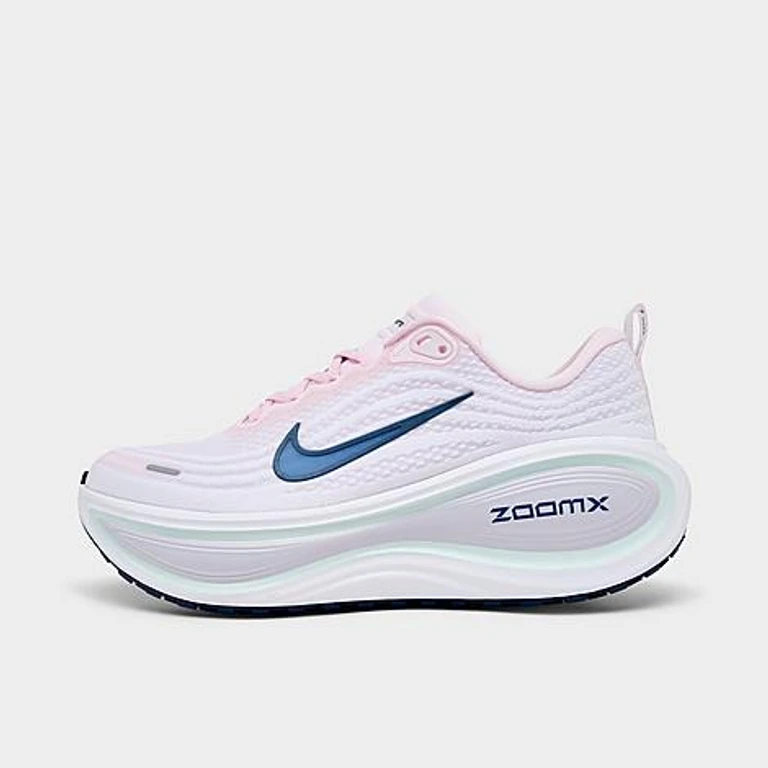 Nike Women's Vomero Plus Running Shoes in Pearl Pink/Midnight Blue/Barely Green Size: 5.5