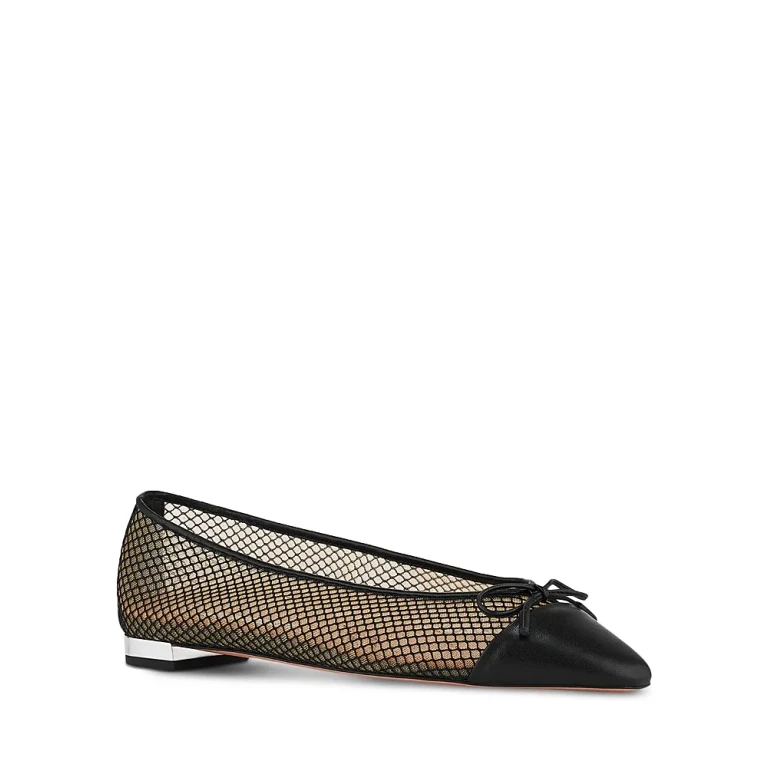 Aquazzura Women's Gioia Mesh Flats