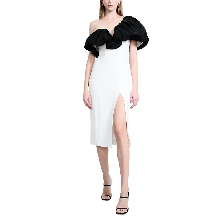 Bcbgmaxazria Puff Tea Length Dress