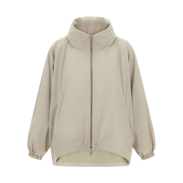 Moorer Gray Polyester Shell Jacket Clothing - Women