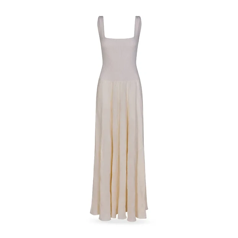 Johanna Ortiz Ecru Mari Maxi Dress