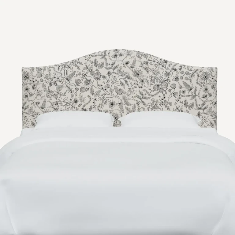 Mayfair Aviary King-Size Kopfteil, Creme & Schwarz